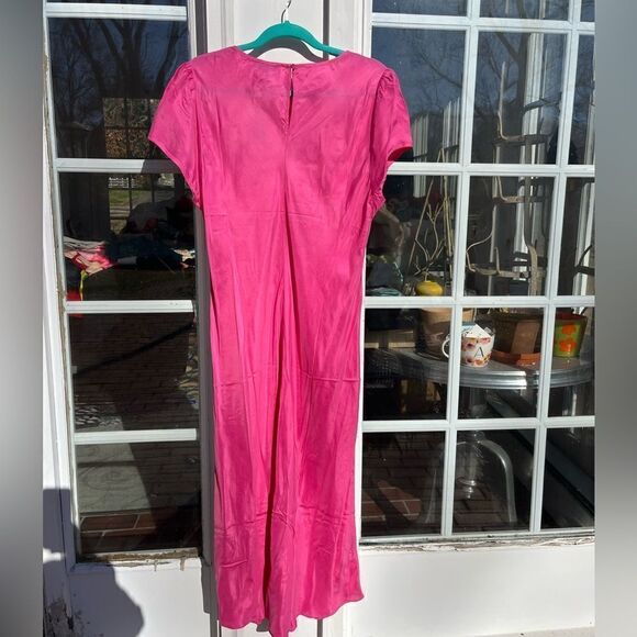 J Crew Cupro Blend Midi T-Shirt Dress NWT - Picture 8 of 11